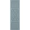 Ekena Millwork True Fit PVC Center X-Board Farmhouse Fixed Mount Shutters, Peaceful Blue , 12W x 46H, PR TFP107FH12X046SB - alternate 9
